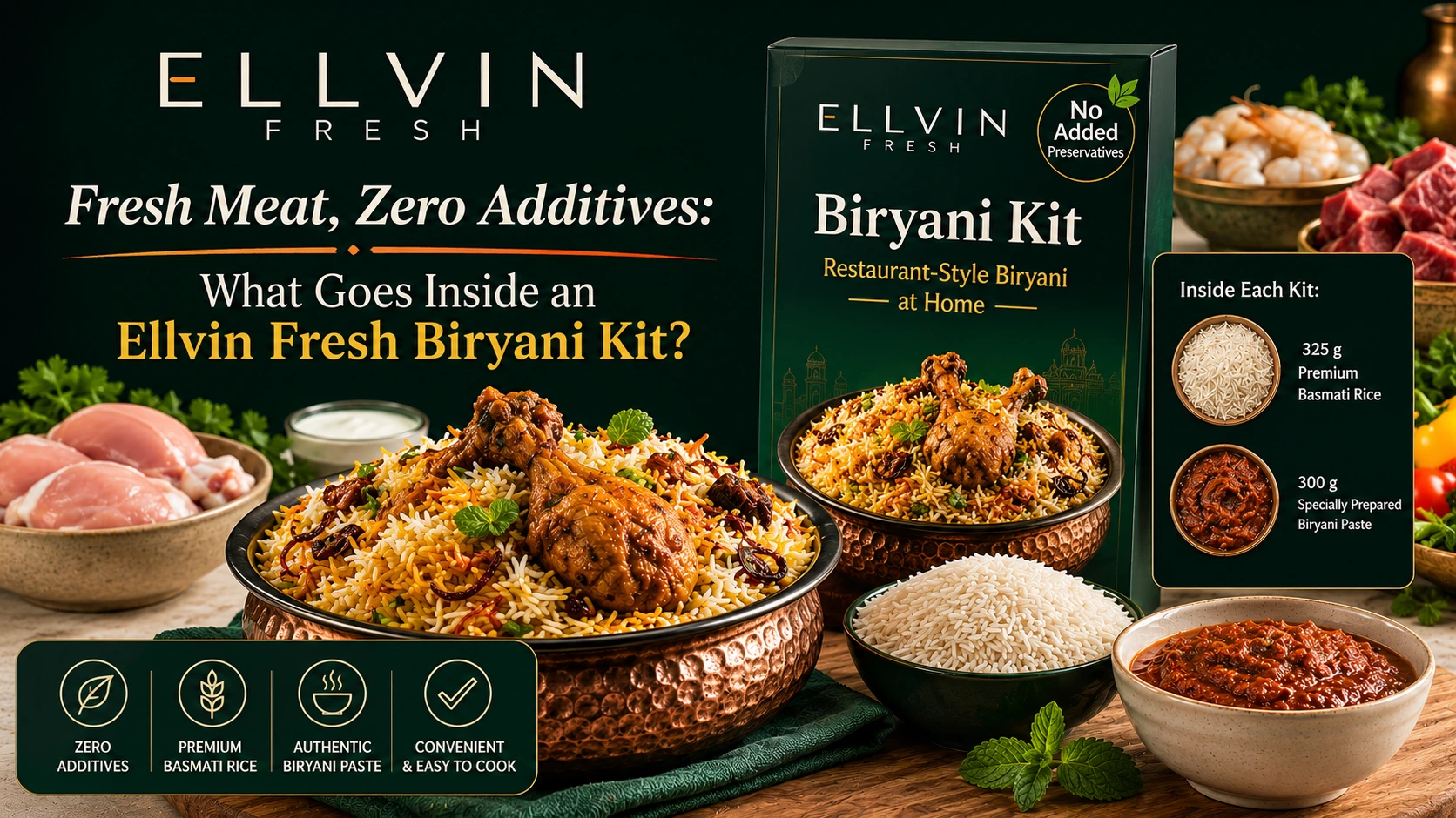 Ellvin Fresh Biryani Kit