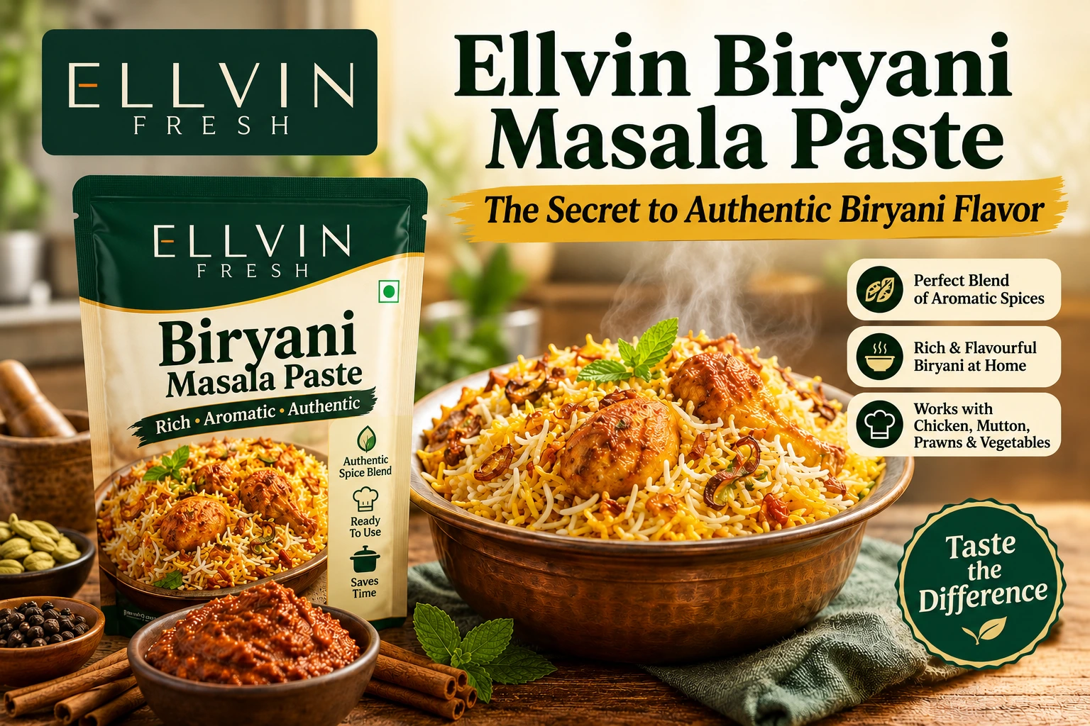 Ellvin Biryani Masala Paste
